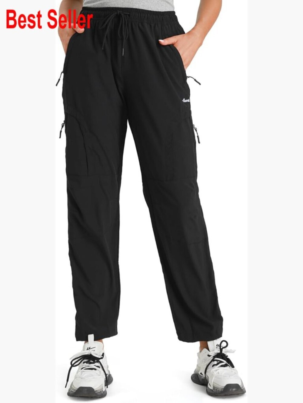 Quick Dry Lightweight Water Resistant Hiking Cargo Pants with Zipper Pockets